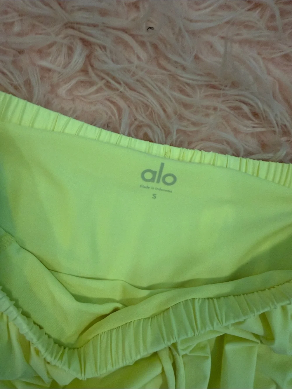 ALO Yoga Neon Yellow Athletic Skort